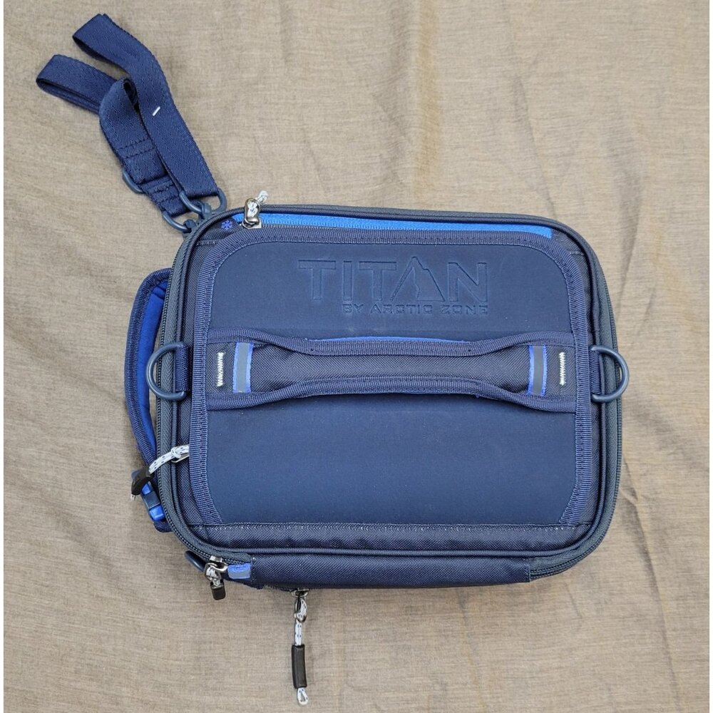 Titan Artic Zone Expandable Navy Blue Insulated Lunch Box Only